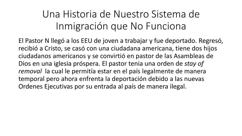Una Historia de Nuestro Sistema de Inmigración que No Funciona