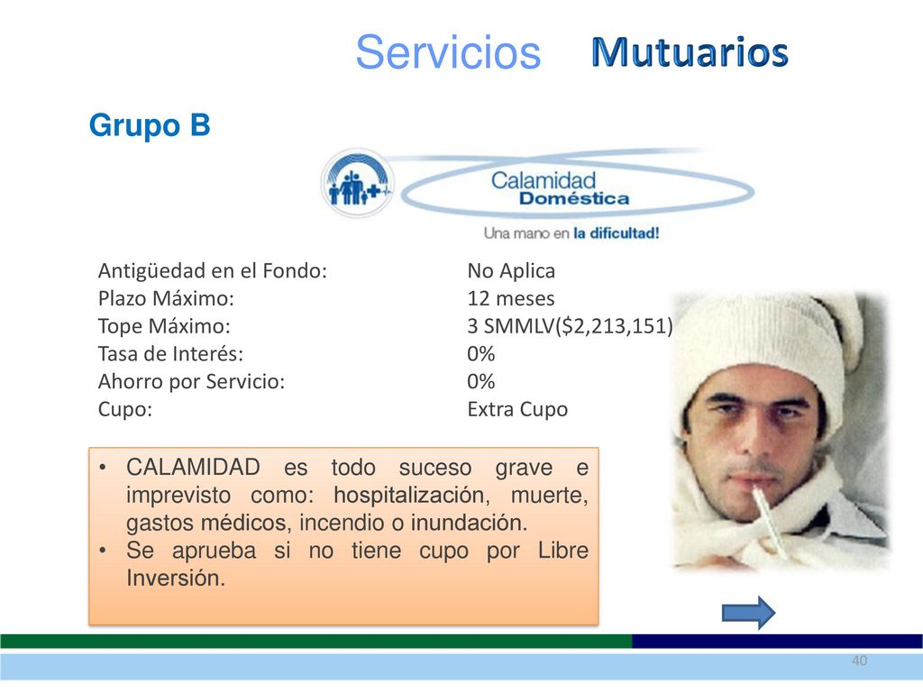 Servicios Mutuarios Grupo B Antigüedad en el Fondo: No Aplica