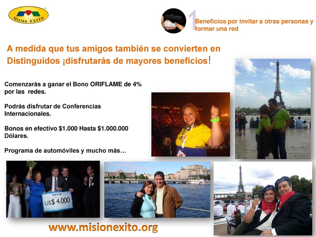 Beneficios por invitar a otras personas y formar una red