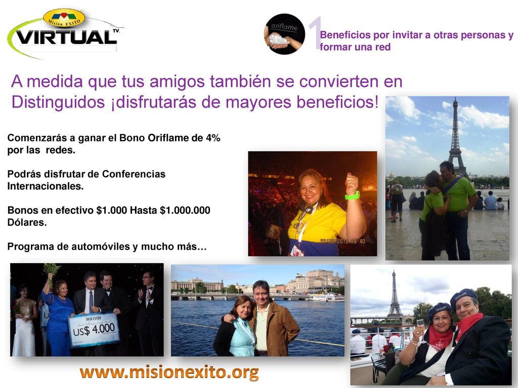 Beneficios por invitar a otras personas y formar una red