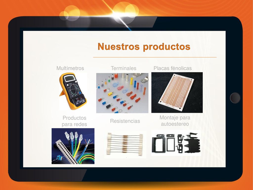 Nuestros productos Multímetros Terminales Placas fénolicas