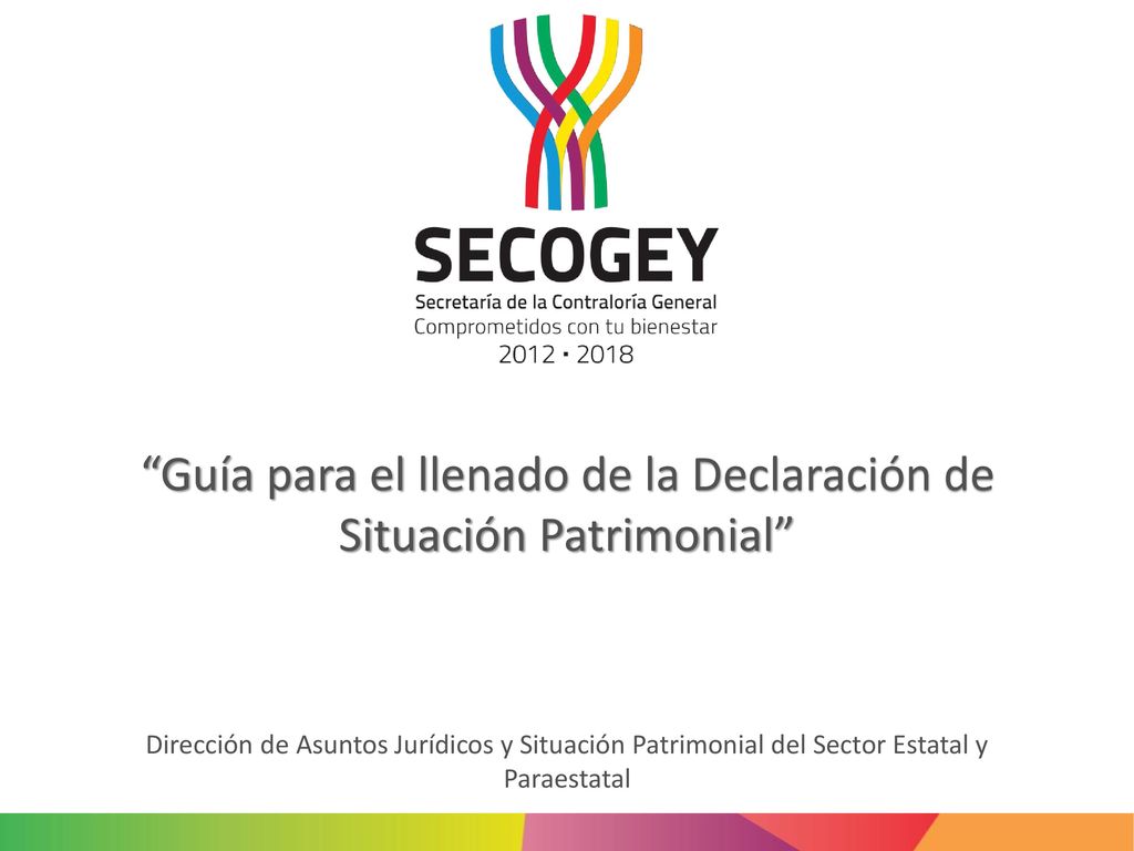 Guía para el llenado de la Declaración de Situación Patrimonial