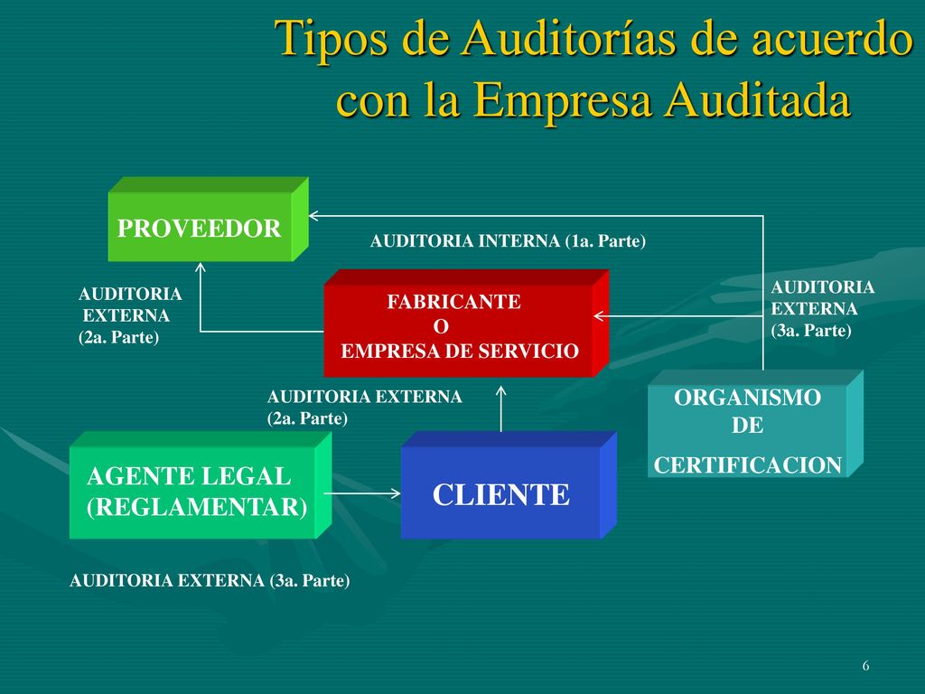 Tipos de Auditorías de acuerdo con la Empresa Auditada