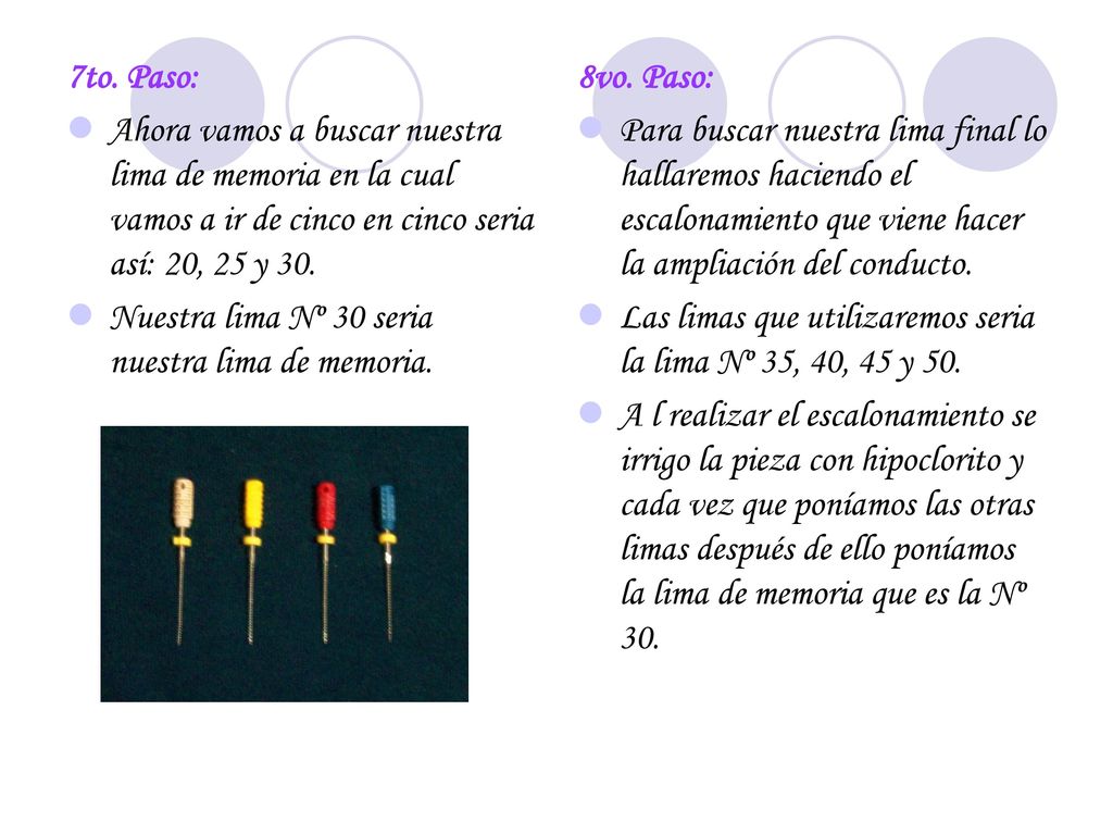 7to. Paso: Ahora vamos a buscar nuestra lima de memoria en la cual vamos a ir de cinco en cinco seria así: 20, 25 y 30.
