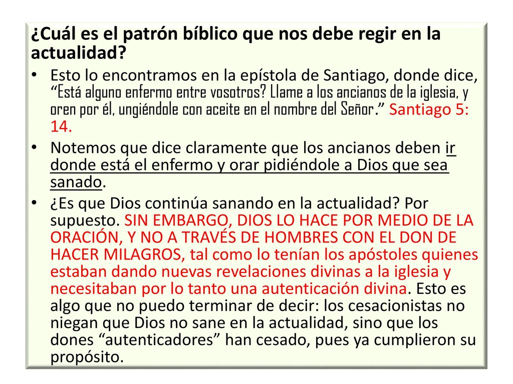 ¿Cuál es el patrón bíblico que nos debe regir en la actualidad