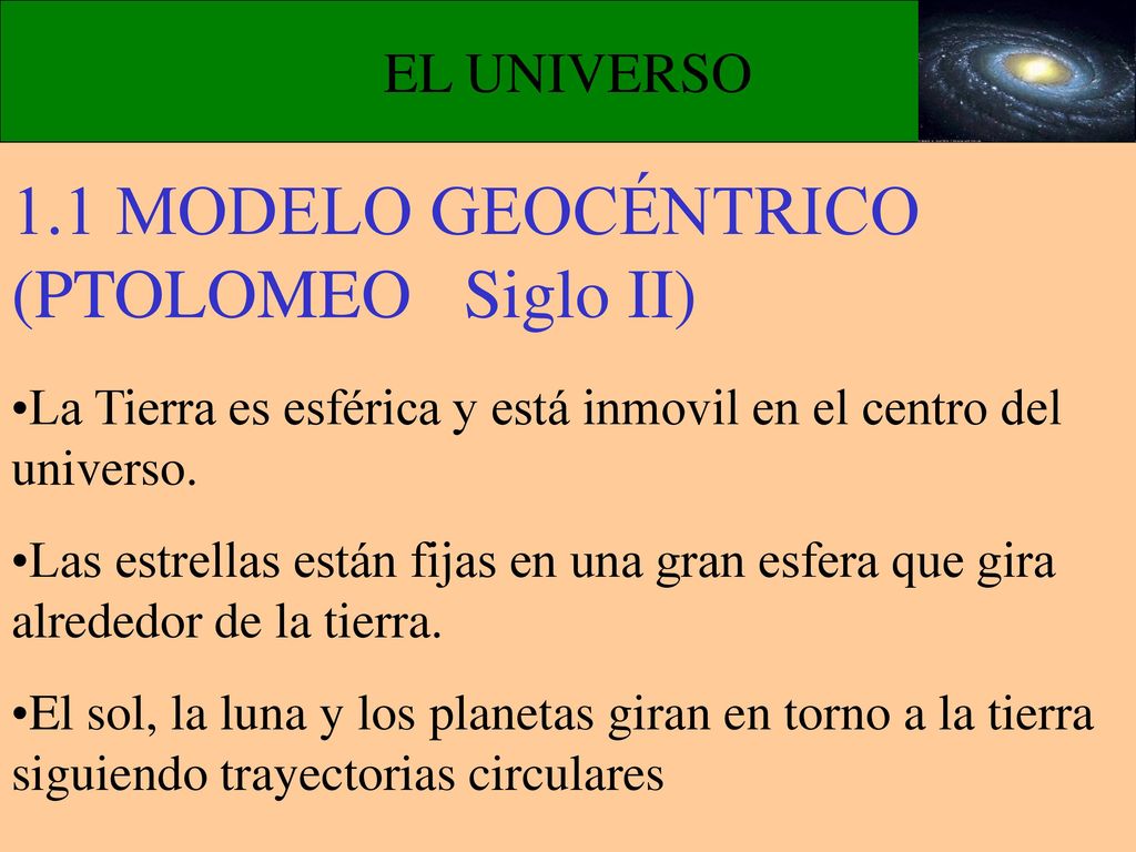 1. La evolución de las ideas sobre el universo - ppt descargar