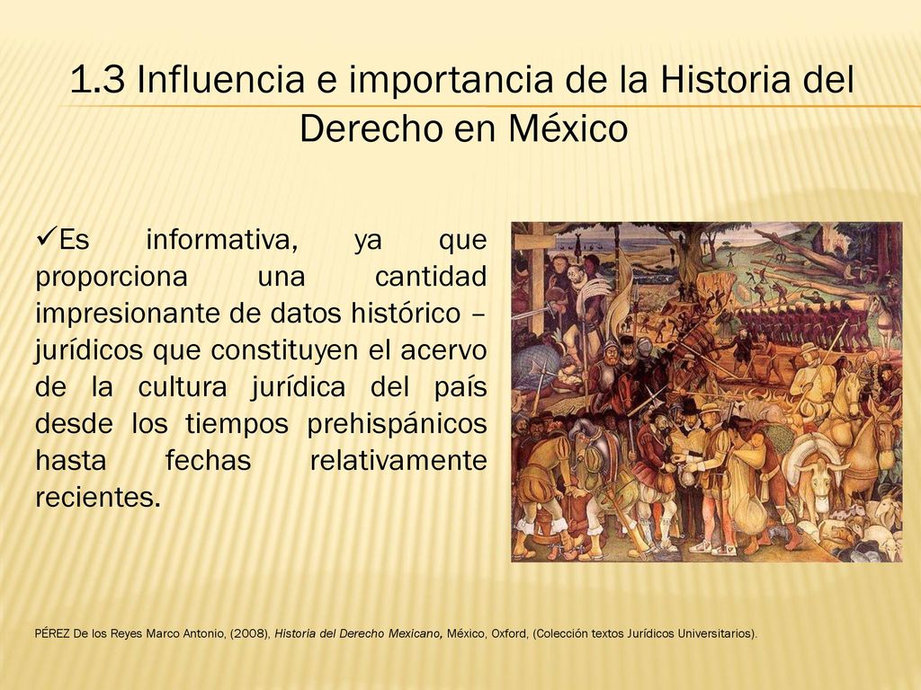 1.3 Influencia e importancia de la Historia del Derecho en México