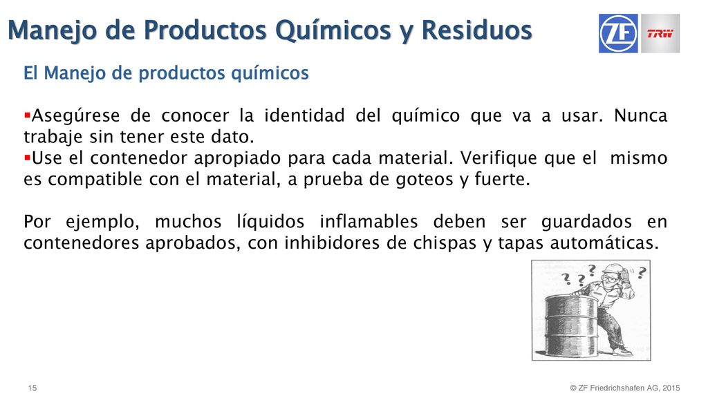 Manejo de Productos Químicos y Residuos