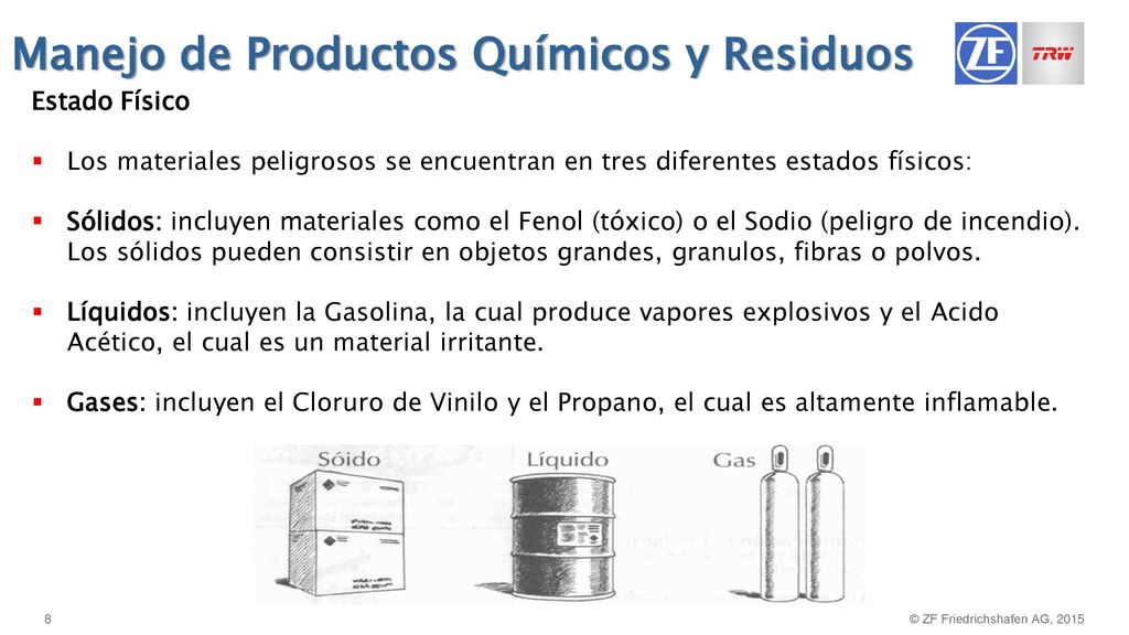 Manejo de Productos Químicos y Residuos