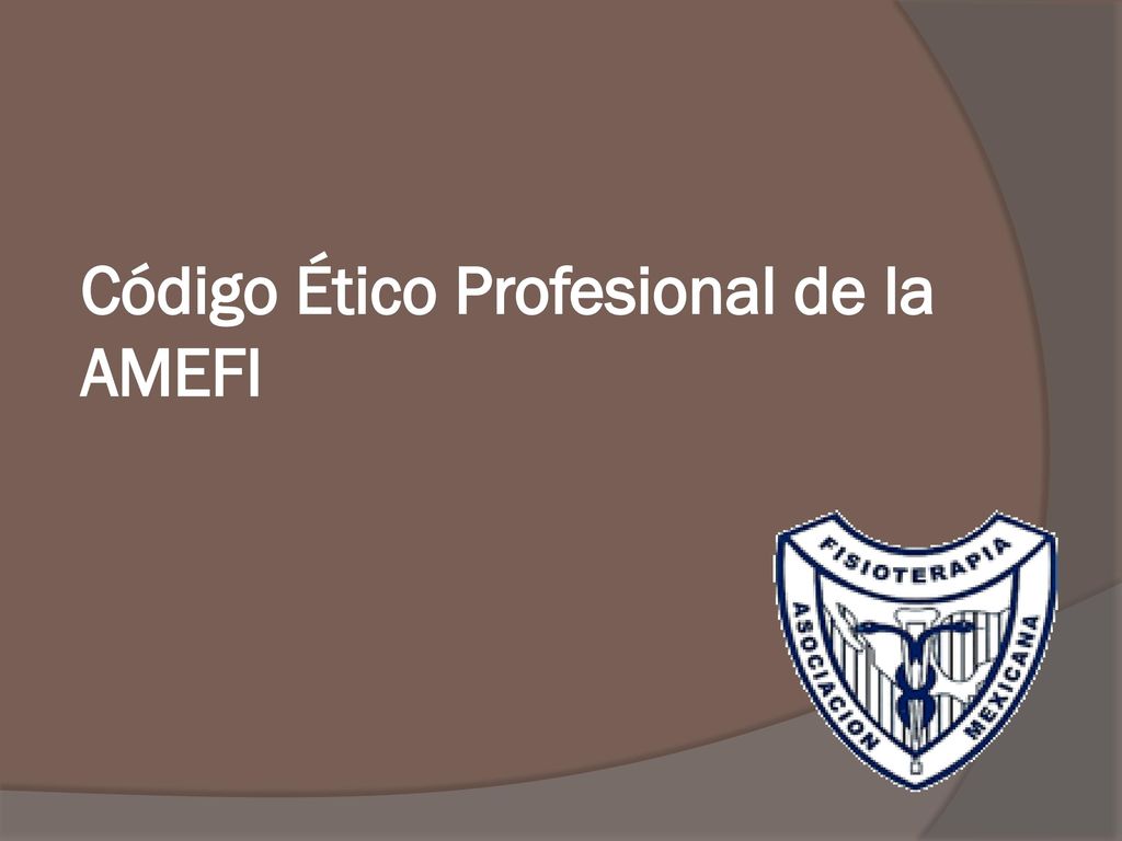 Código Ético Profesional de la AMEFI