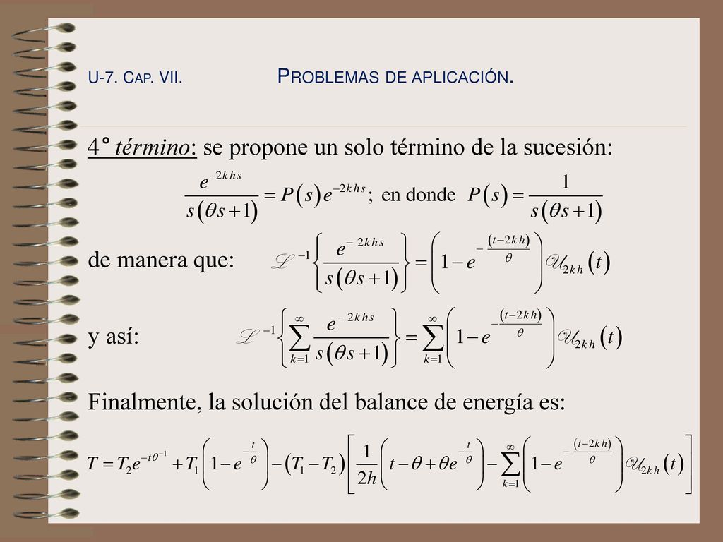4° término: se propone un solo término de la sucesión: