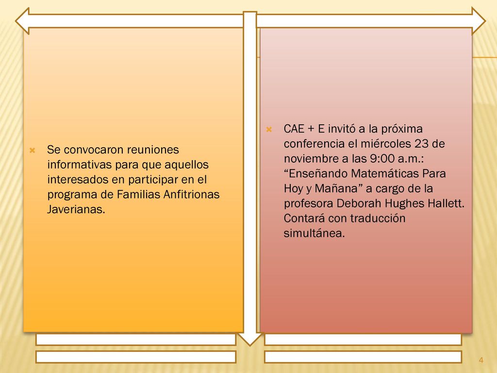 Se convocaron reuniones informativas para que aquellos interesados en participar en el programa de Familias Anfitrionas Javerianas.