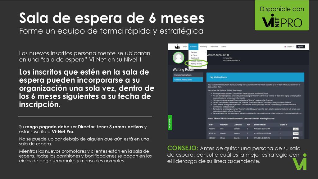 Disponible con Sala de espera de 6 meses Forme un equipo de forma rápida y estratégica.