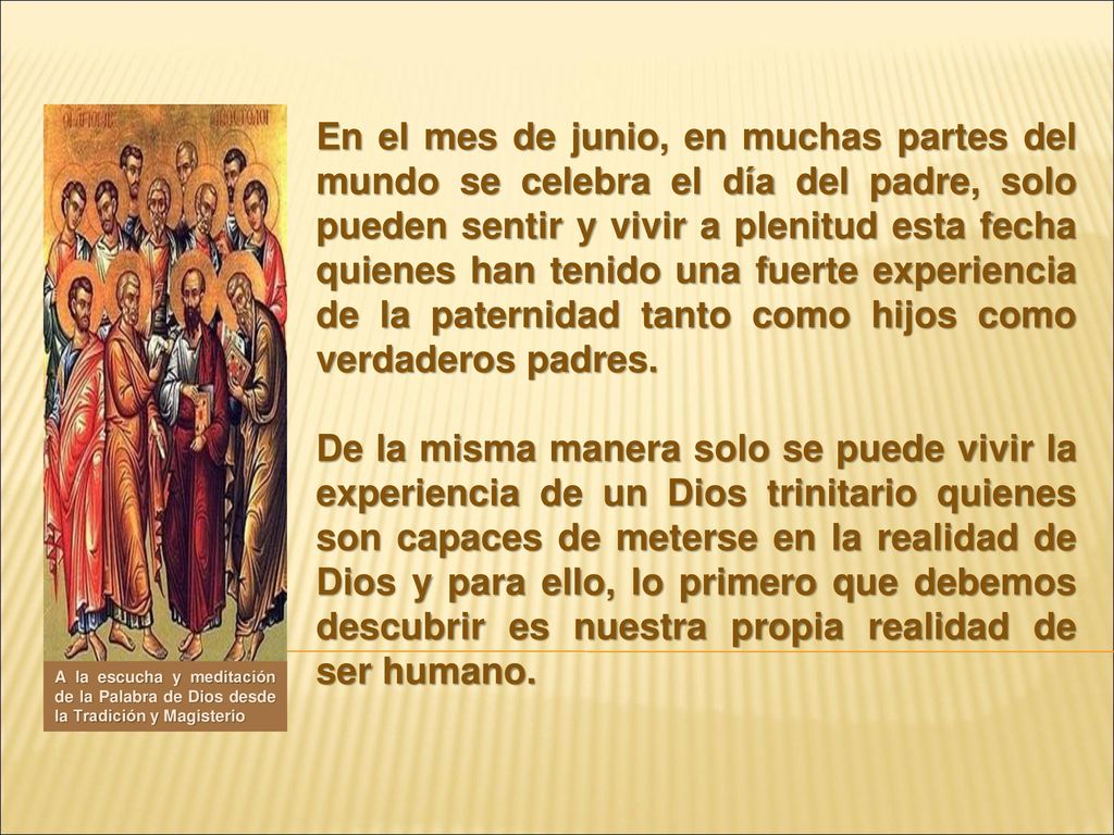 A la escucha y meditación de la Palabra de Dios desde la Tradición y Magisterio