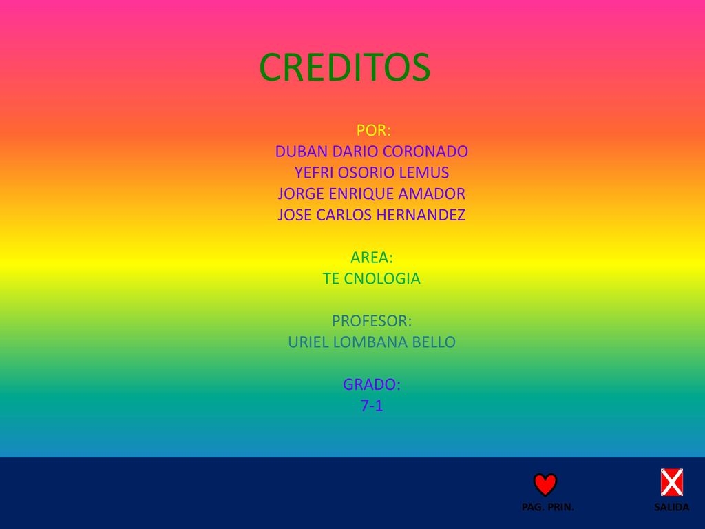 CREDITOS POR: DUBAN DARIO CORONADO YEFRI OSORIO LEMUS