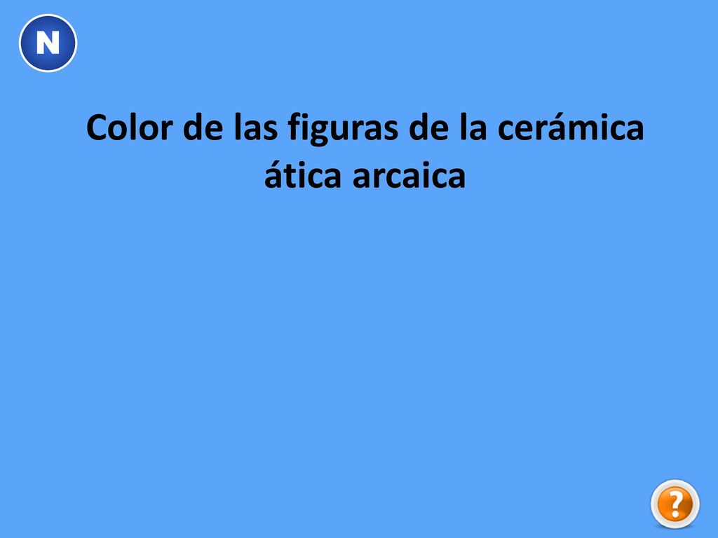 Color de las figuras de la cerámica ática arcaica
