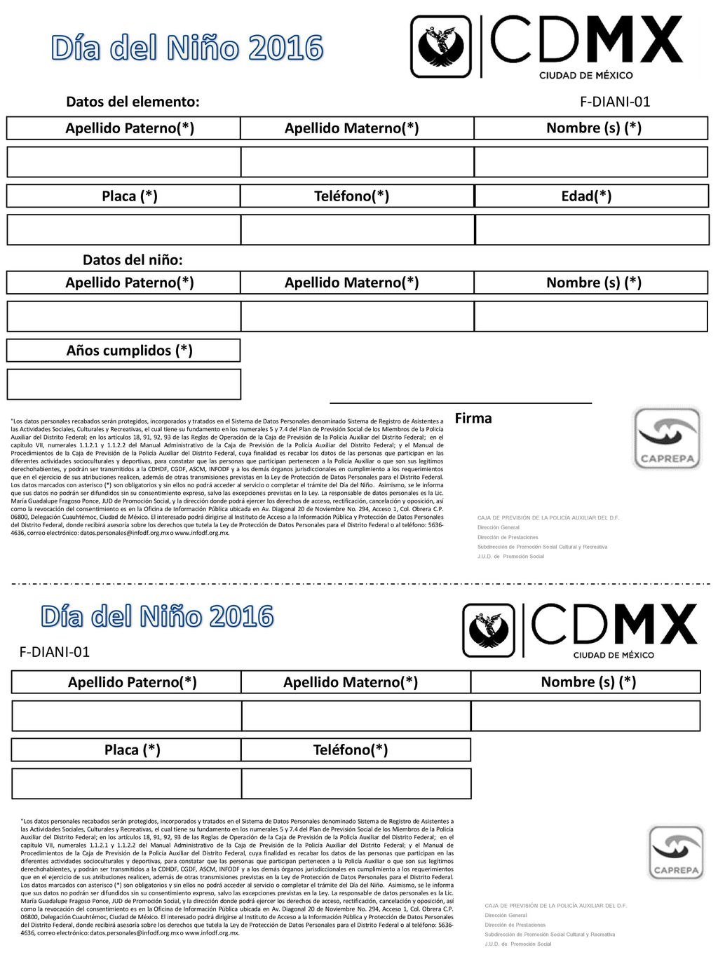 Día del Niño 2016 Día del Niño 2016 Datos del elemento: F-DIANI-01