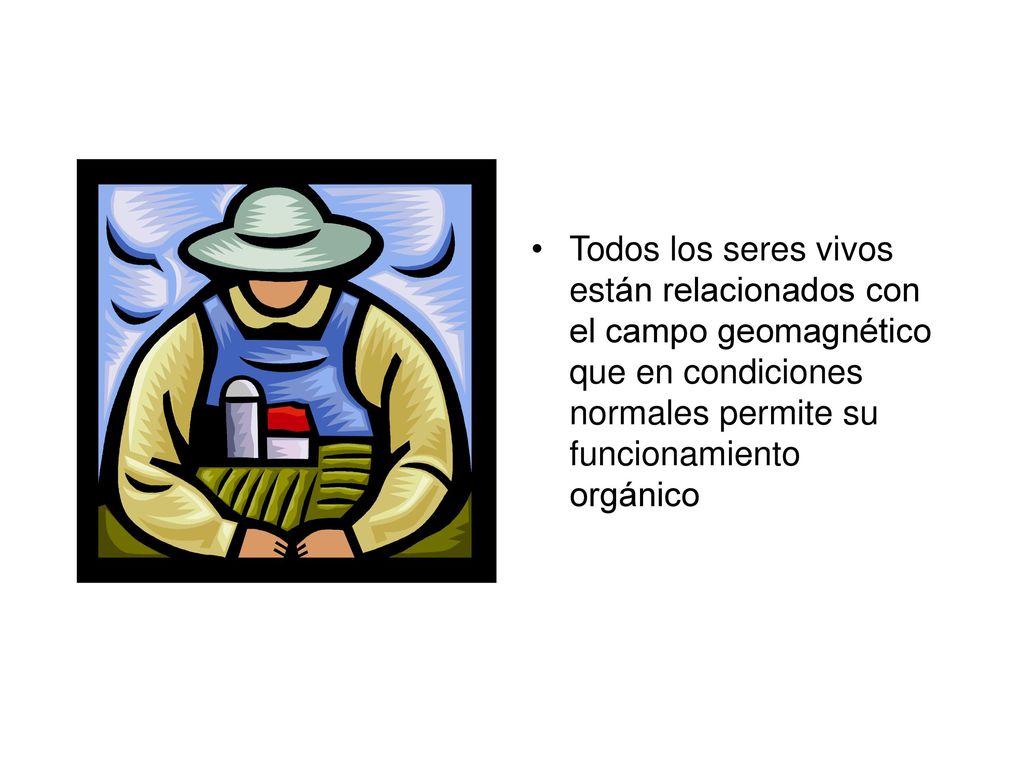 Todos los seres vivos están relacionados con el campo geomagnético que en condiciones normales permite su funcionamiento orgánico