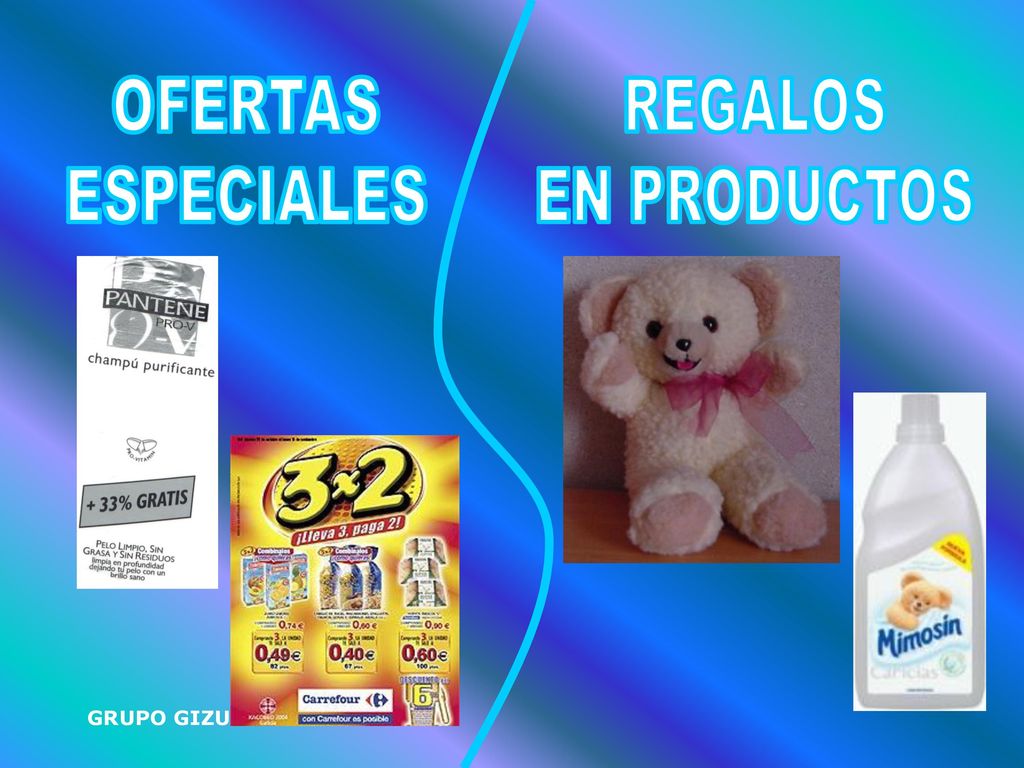 OFERTAS ESPECIALES REGALOS EN PRODUCTOS GRUPO GIZUM