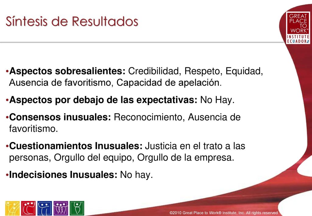 5. Great Place to Work® Trust Index© Benchmarking Report Variable: Hospitalidad