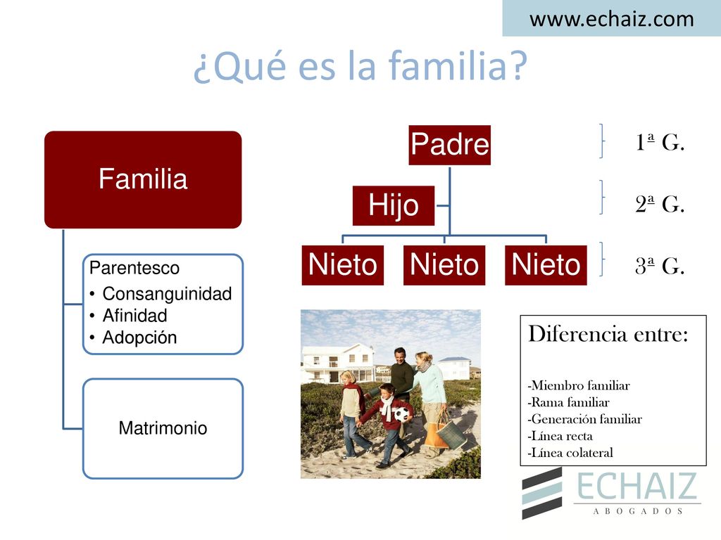 ¿Qué es la familia Padre Hijo Nieto Familia   1ª G.