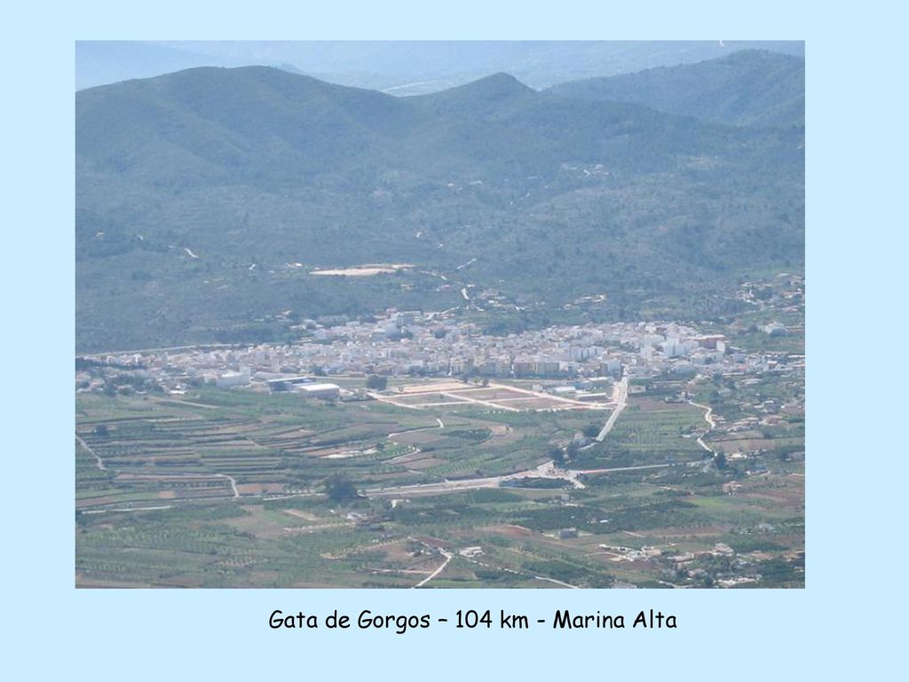 Gata de Gorgos – 104 km - Marina Alta