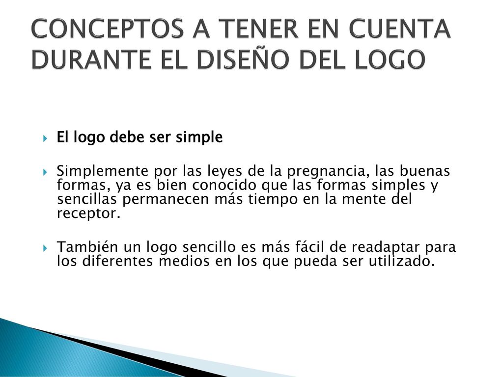 CONCEPTOS A TENER EN CUENTA DURANTE EL DISEÑO DEL LOGO