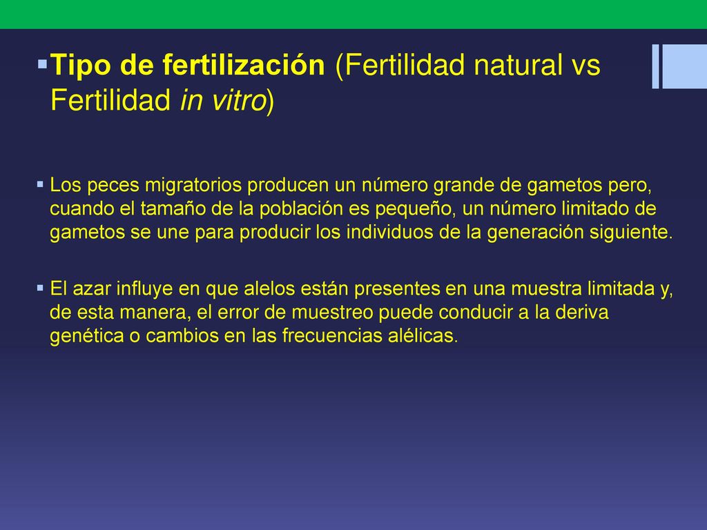 Tipo de fertilización (Fertilidad natural vs Fertilidad in vitro)