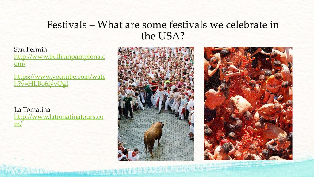 Festivals – What are some festivals we celebrate in the USA