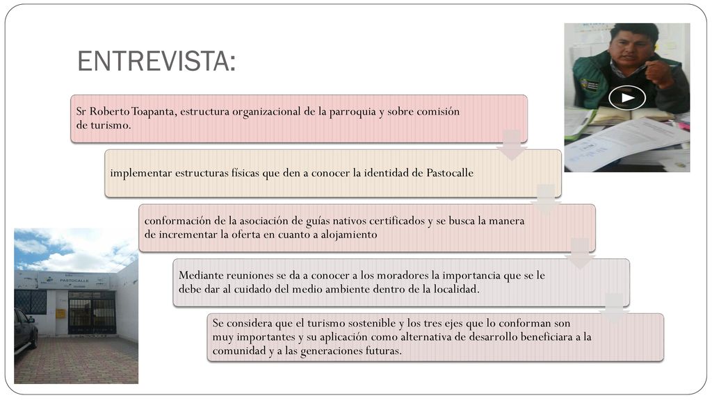 ENTREVISTA: Sr Roberto Toapanta, estructura organizacional de la parroquia y sobre comisión de turismo.