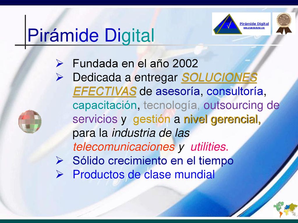 Agenda Pirámide Digital Preguntas y Respuestas Misión Visión Valores