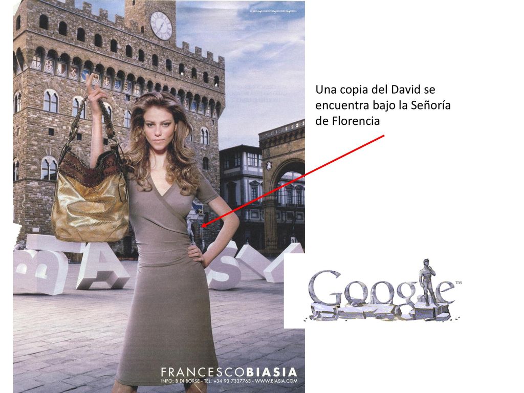 Una copia del David se encuentra bajo la Señoría de Florencia