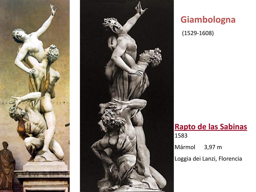 Giambologna Rapto de las Sabinas 1583 ( ) Mármol 3,97 m