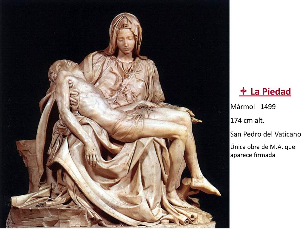  La Piedad Mármol cm alt. San Pedro del Vaticano