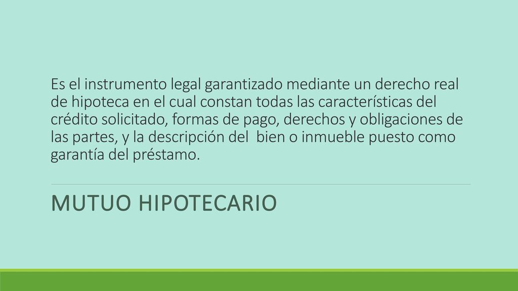 Es el instrumento legal garantizado mediante un derecho real de hipoteca en el cual constan todas las características del crédito solicitado, formas de pago, derechos y obligaciones de las partes, y la descripción del bien o inmueble puesto como garantía del préstamo.