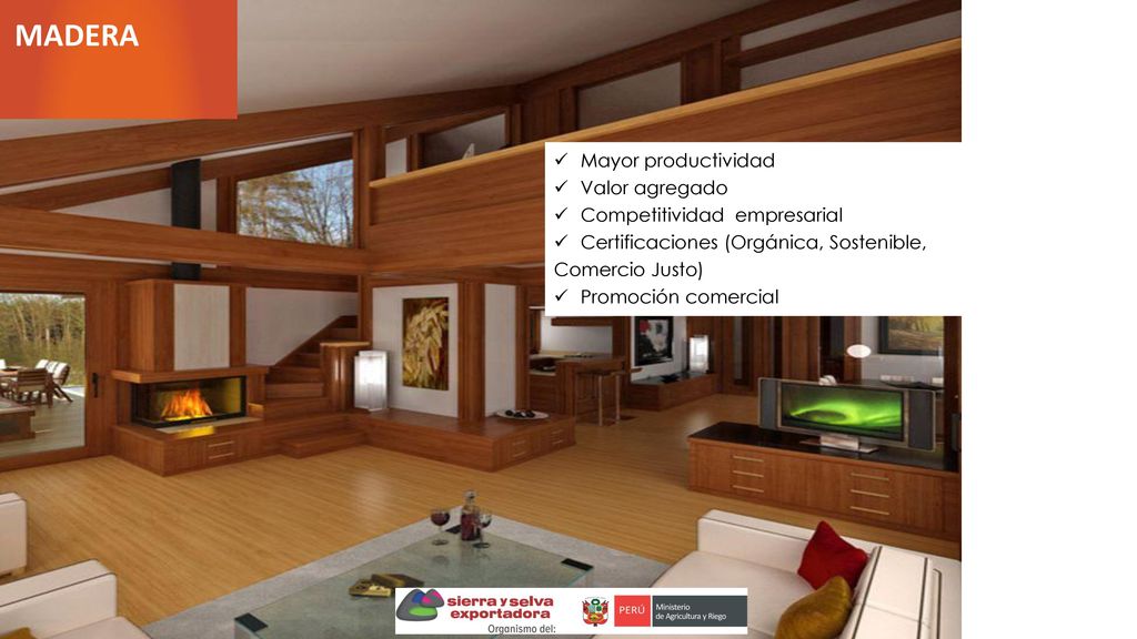 MADERA Mayor productividad Valor agregado Competitividad empresarial