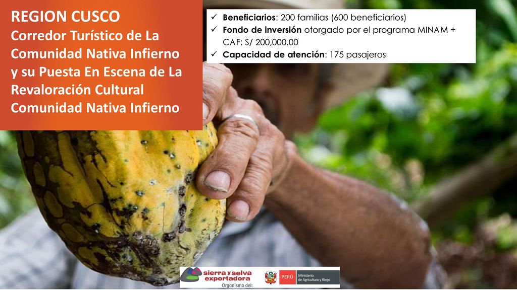 REGION CUSCO Corredor Turístico de La Comunidad Nativa Infierno