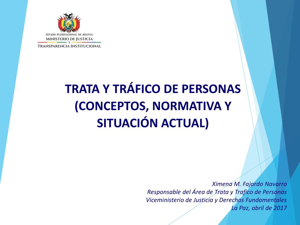 TRATA Y TRÁFICO DE PERSONAS (CONCEPTOS, NORMATIVA Y SITUACIÓN ACTUAL)