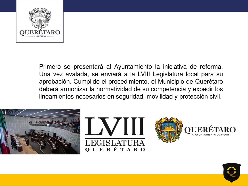 Primero se presentará al Ayuntamiento la iniciativa de reforma