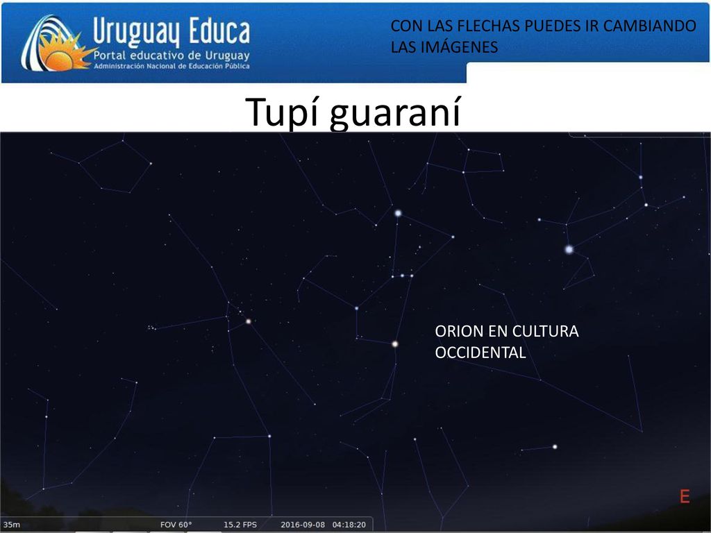 Tupí guaraní CON LAS FLECHAS PUEDES IR CAMBIANDO LAS IMÁGENES