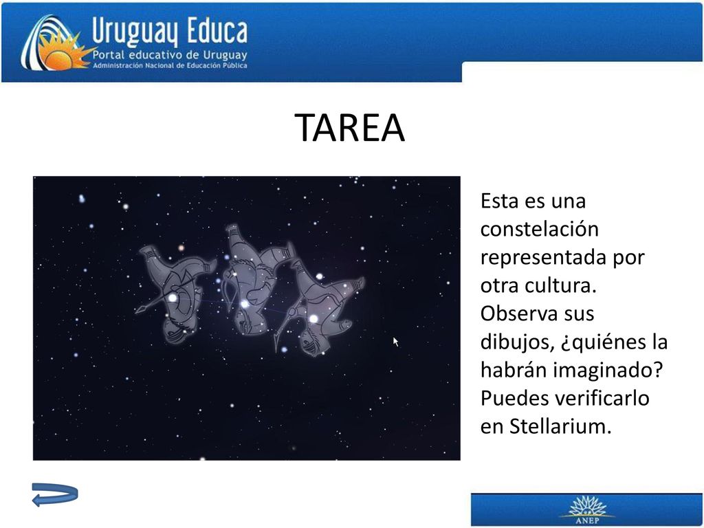 TAREA Esta es una constelación representada por otra cultura.