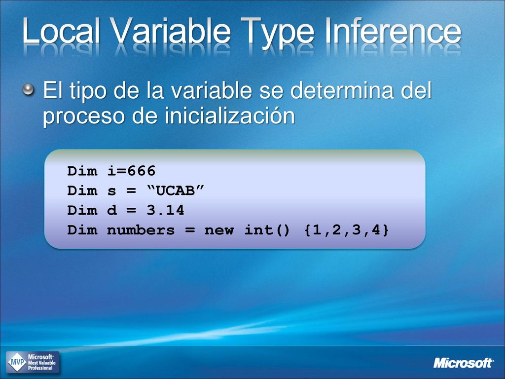 Local Variable Type Inference