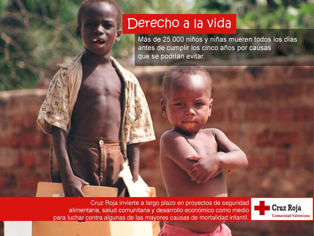 Derecho a la vida Más de niños y niñas mueren todos los días