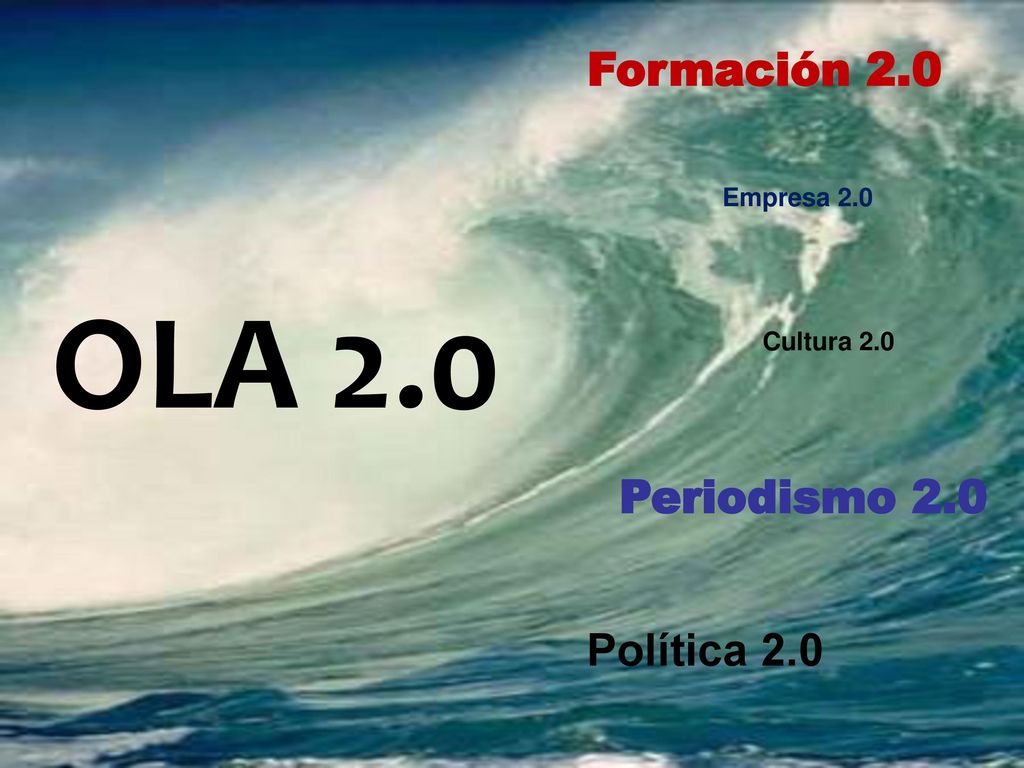 OLA 2.0 Formación 2.0 Periodismo 2.0 Política 2.0 Empresa 2.0