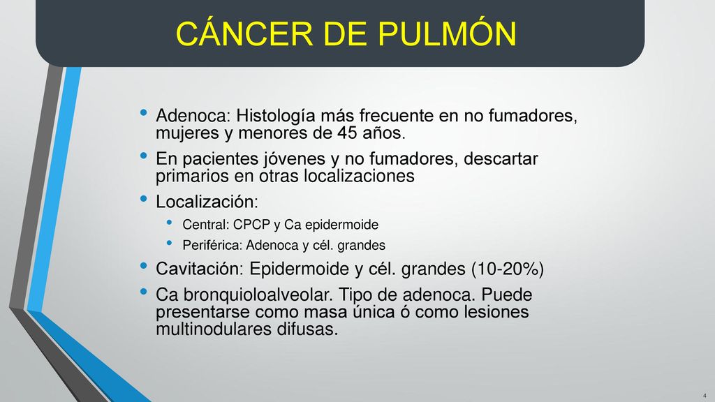 Nota para los países: Los países deben revisar el contenido para que muestre los datos locales. CÁNCER DE PULMÓN.