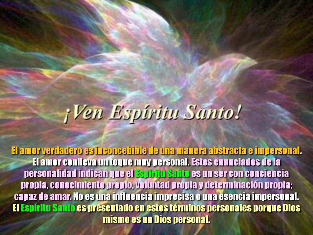 El amor verdadero es inconcebible de una manera abstracta e impersonal