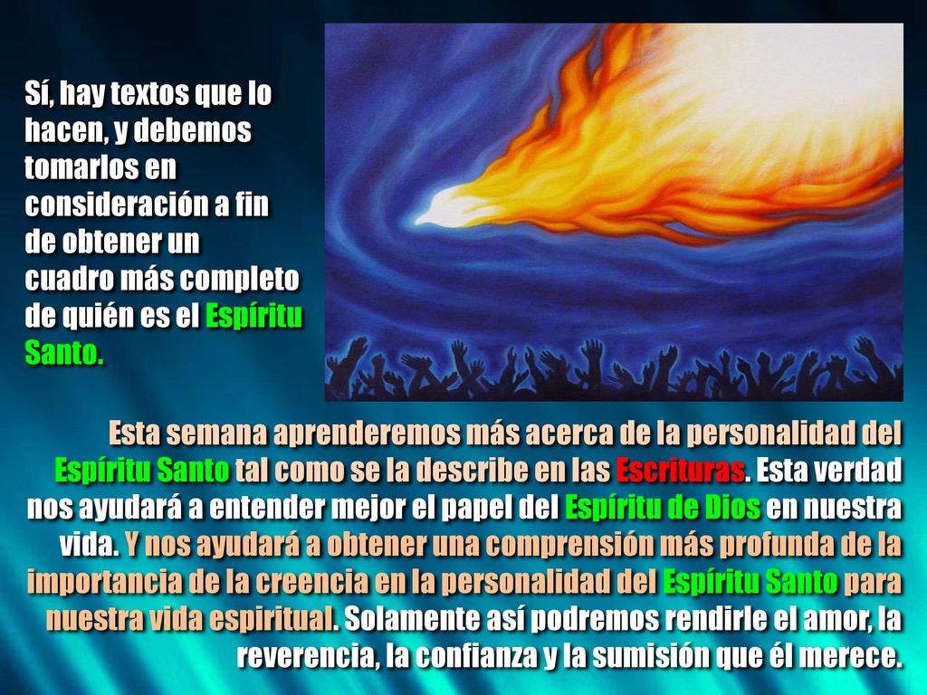 Sí, hay textos que lo hacen, y debemos. tomarlos en. consideración a fin. de obtener un. cuadro más completo.