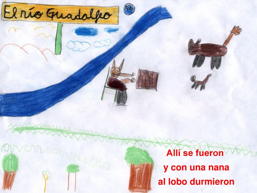 Allí se fueron y con una nana al lobo durmieron