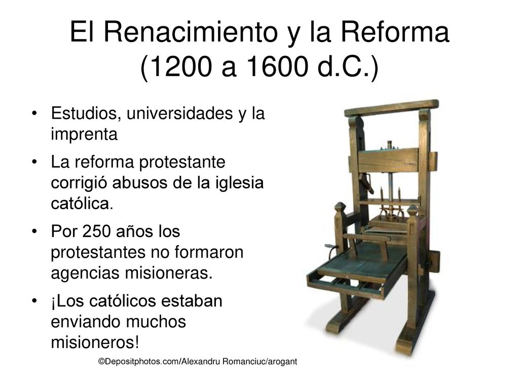 El Renacimiento y la Reforma (1200 a 1600 d.C.)