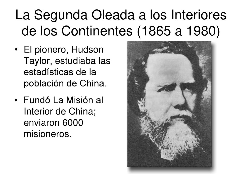 La Segunda Oleada a los Interiores de los Continentes (1865 a 1980)